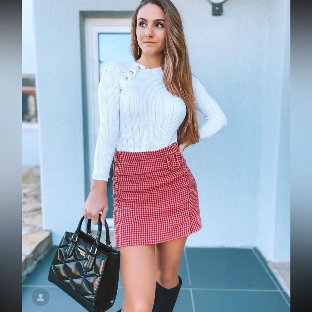 NWOT Mango tweeted skirt size XS